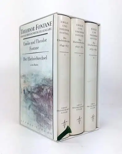 Buch: Der Ehebriefwechsel. Fontane, Emilie und Theodor. 3 Bände, 1998, Aufbau