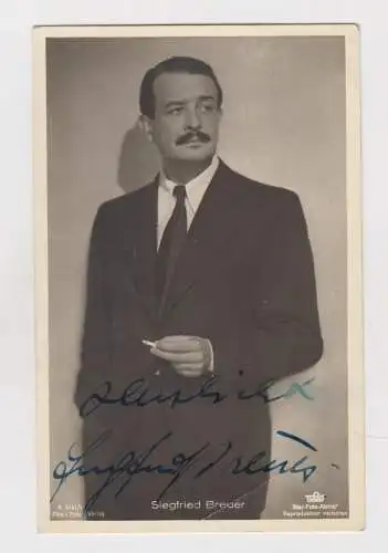 Autogrammkarte: Siegfried Breuer, signiert!, Original Autogramm, Foto