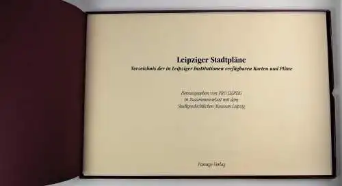 Buch: Leipziger Stadtpläne, Boden, Heike / Hecht, A. / Nabert, T. 1994