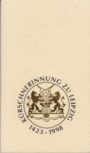 Buch: 1423-1998 575 Jahre Kürschner-Innung zu Leipzig, Jänsch. 1998