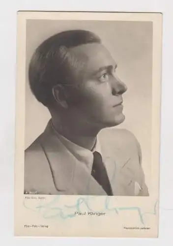 Autogrammkarte: Paul Klinger, signiert!, Original Autogramm, Foto