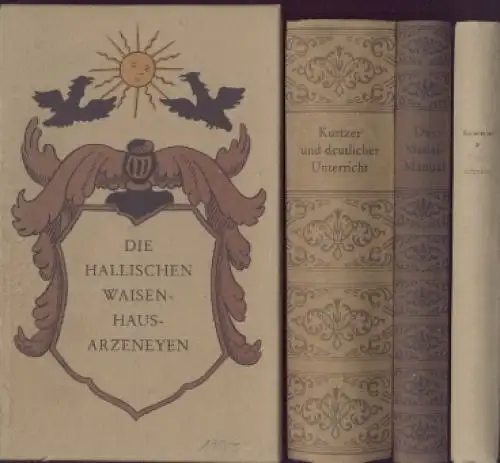 Buch: Die Hallischen Waisenhaus Arzeneyen, von Madai. 3 Bände, 1984