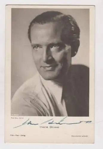 Autogrammkarte: Hans Stüwe, signiert!, Original Autogramm, Foto