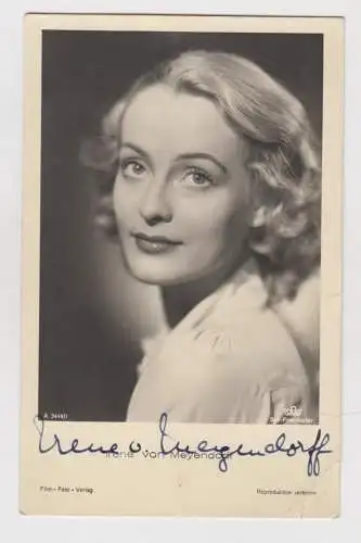 Autogrammkarte: Irene von Meyendorff, signiert!, Original Autogramm, Foto