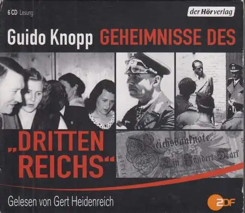 CD-Box: Guido Knopp - Geheimnisse des Dritten Reichs,  6 CDs, Gert Heidenreich