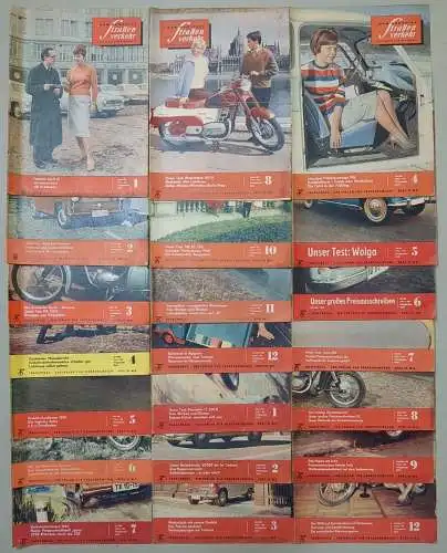 21 Hefte Der Deutsche Straßenverkehr Nr.  1-8 + 10-12 1960 / 1-9 + 12 1961