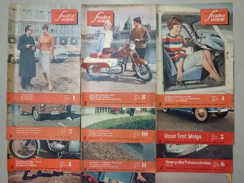 21 Hefte Der Deutsche Straßenverkehr Nr.  1-8 + 10-12 1960 / 1-9 + 12 1961