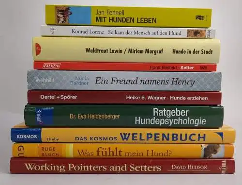 10 Bücher Hunde: Setter, Was fühlt mein Hund?, Welpenbuch, Hundepsychologie ...