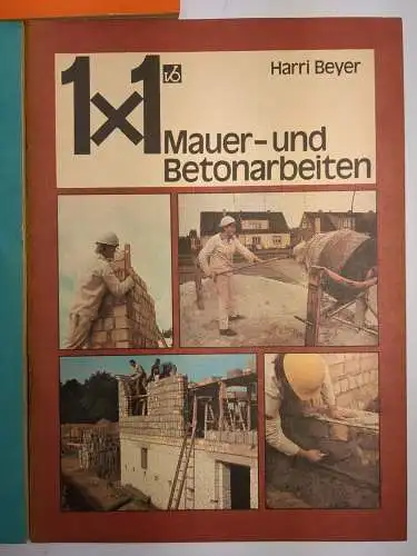 7 Bücher Heimwerker 1 x 1: Holzarbeiten; Dachdeckungsarbeiten; Maue- und Beton