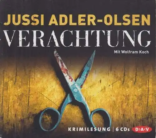 CD-Box: Jussi Adler-Olsen - Verachtung. Gelesen von Wolfram Koch, 2012, 6 CDs
