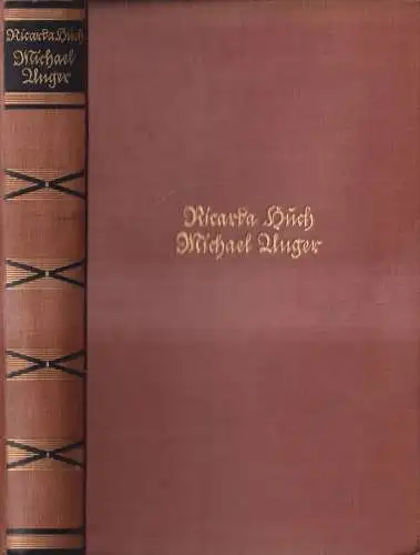Buch: Michael Unger, Roman. Ricarda Huch, 1930, Insel, Exlibris Otto Paetz