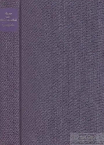 Buch: Lustspiele, Hofmannsthal, Hugo von. Ca. 1990, Deutscher Bücherbund