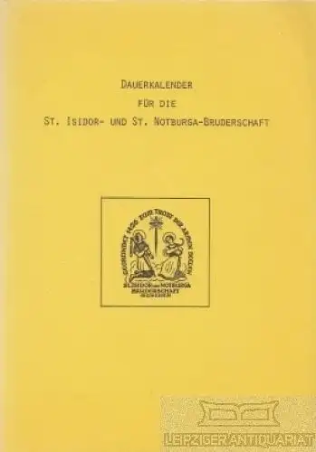 Buch: Dauerkalender für die St. Isidor- und St. Notburga-Bruderschaft, Vogel