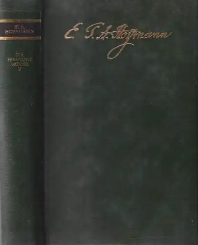 Buch: Die Serapionsbrüder II, Hoffmann, E. T. A., 1978, Aufbau, gebraucht, gut