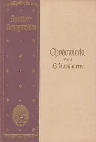 Buch: Chodowiecki, Kaemmerer, Ludwig. Künstler-Monographien, 1897