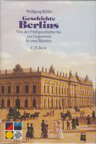 Buch: Geschichte Berlins, Bohm, Eberhard. 2 Bände, 1987, Verlag C. H. Beck