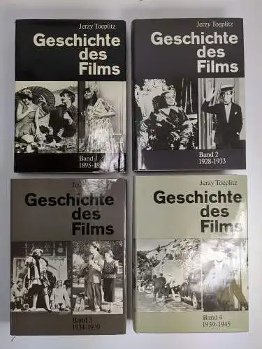 Buch: Geschichte des Films, Jerzy Toeplitz. 4 Bände, 1979 ff., Henschelverlag