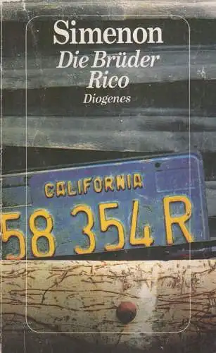 Buch: Die Brüder Rico, Simenon, Georges, 1983, Diogenes Verlag