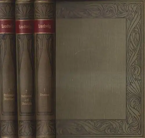 Buch: Otto Ludwig - Werke, 3 Bände, Bibliographisches Institut