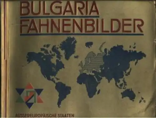 Buch: Bulgaria- Fahnenbilder. Bulgaria-Fahnenbilder, ca. 1930, gebraucht, gut