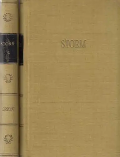 Buch: Storms Werke in zwei Bänden, Storm, Theodor. 2 Bände, 1962, Volksverlag