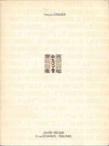 Buch: Galerie 1900-2000, Letaillieur, Francois. Ca. 2000, ohne Verlag