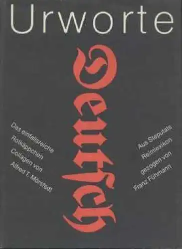 Buch: Urworte Deutsch, Fühmann, Franz. 1989, Hinstorff Verlag, gebraucht, gut