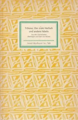 Insel-Bücherei 769, Der erste Haifisch und andere Fabeln, Trilussa. 1962