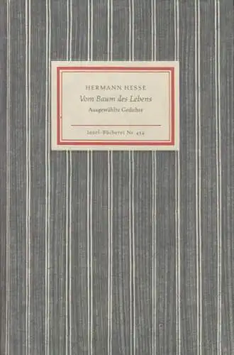 Insel-Bücherei 454, Vom Baum des Lebens, Hesse, Hermann. 1987, Insel Verlag