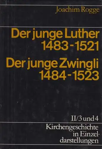 Buch: Anfänge der Reformation, Rogge, Joachim. 1985, Evangelische Verlagsanstalt