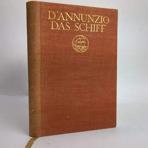 Buch: Das Schiff, Tragödie, Gabriele d'Annunzio, 1910, Insel Verlag