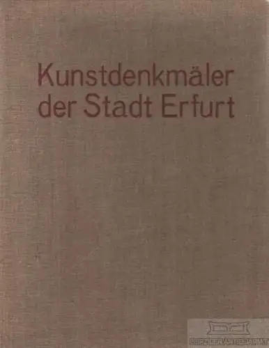 Buch: Die älteren Kunstdenkmäler der Plastik, der Malerei und des... Overmann