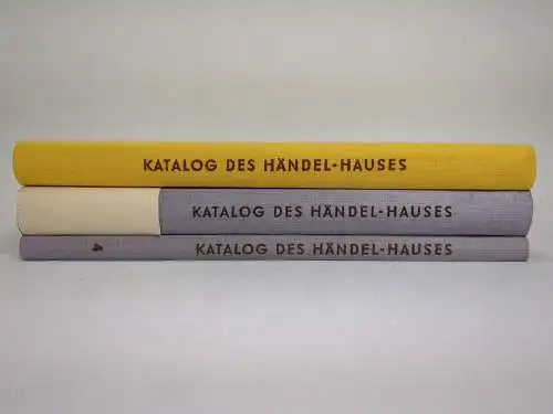 3 Bücher Katalog aus den Sammlungen des Händel-Hauses in Halle, Teile 1 / 3 / 4