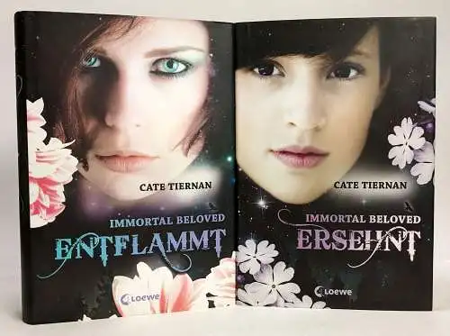 2 Bücher Immortal Beloved: Entflammt, Ersehnt. Tiernan, Cate, 2 Bände, Loewe