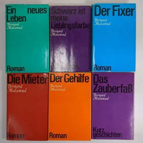 Buch: Werke in Einzelbänden, Malamud, Bernard. 6 Bände, Volk und Welt