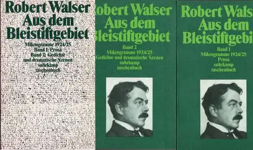 Buch: Aus dem Bleistiftgebiet 1+2, Walser, Robert, 1990, Suhrkamp, 2 Bände