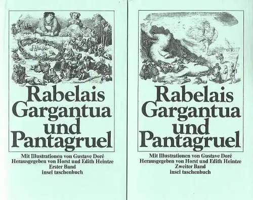 Buch: Gargantua und Pantagruel 1+2, Rabelais, Francois, 1976, Insel Verlag