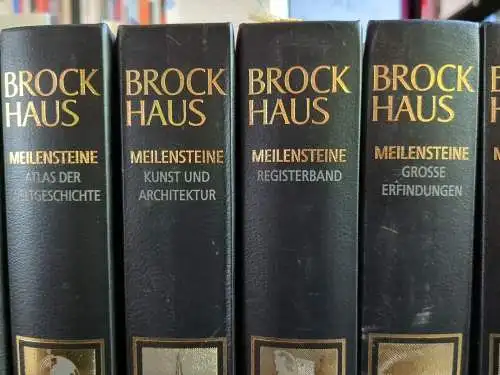 Buch: Brockhaus Meilensteine Chronik der Weltgeschichte, 17 Bände + Audio Pen