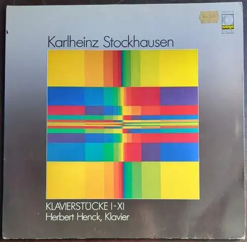 Doppel-LP: Karlheinz Stockhausen - Klavierstücke I-XI, WERGO, WER 60135/36