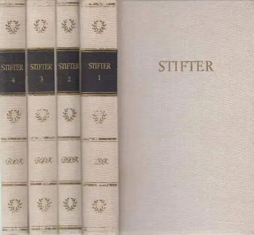 Buch: Stifters Werke in vier Bänden, Stifter, Adalbert. 4 Bände, 1973, Aufbau