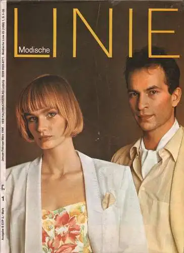 Die modische Linie. 22. Jahrgang, Heft 1, Januar/Februar/März 1990