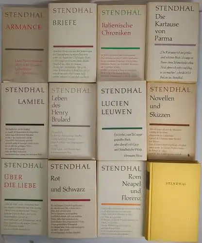 Buch: Gesammelte Werke in Einzelbänden Stendhal. 13 Bände, Rütten & Loening