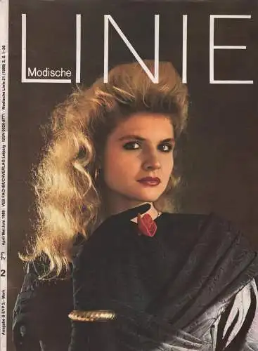 Die modische Linie. 21. Jahrgang, Heft 2, April/Mai/Juni 1989