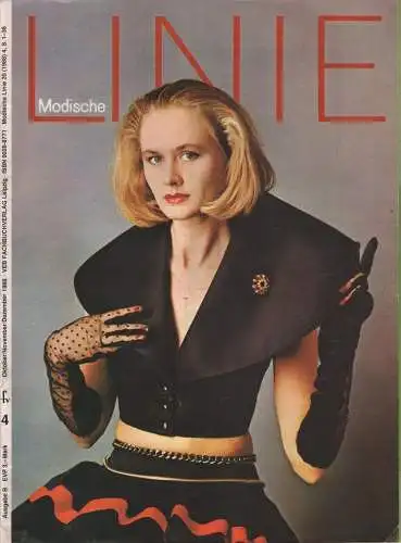 Die modische Linie. 20. Jahrgang, Heft 4, Oktober/November/Dezember 1988