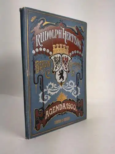 Buch: Agenda 1900, anonym, 1899, Eigenverlag Rudolph Hertzog, guter Zustand