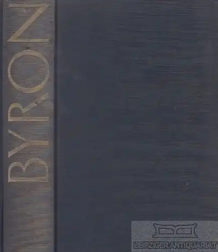 Buch: Byron, Gigon, Cordula. 1963, Artemis Verlag, gebraucht, mittelmäßig