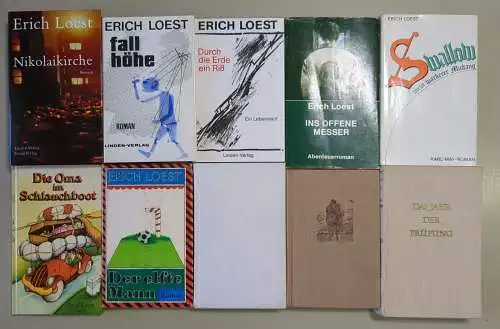 10 Bücher Erich Loest: Nikolaikirche, Fallhöhe, Swallow, Der elfte Mann ...