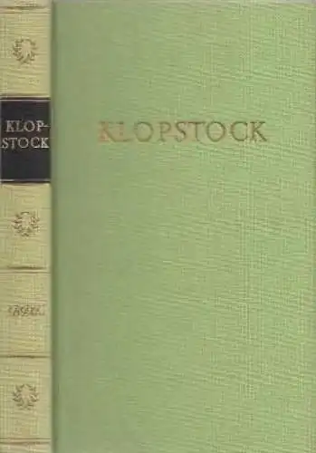 Buch: Klopstocks Werke in einem Band, Klopstock, Friedrich Gottlieb. 1983, BDK