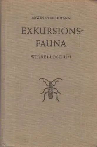 Buch: Exkursionsfauna von Deutschland, Wirbellose II/1, Volk und Wissen, 1964