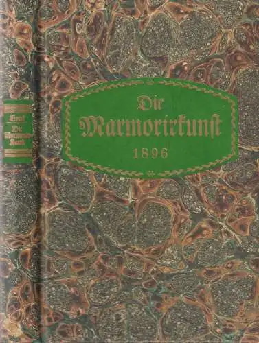 Buch: Die Marmorirkunst, Boeck, Jos. Phileas, 1987, Th. Schäfer
